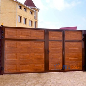 Откатные ворота DoorHan с сэндвич-панелью 2200x4800