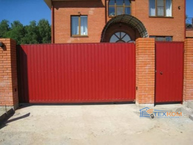 Автоматические откатные ворота DoorHan с сэндвич-панелью 2400x4400