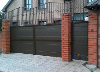 Откатные ворота DoorHan с сэндвич-панелью 2200x4400 автоматические