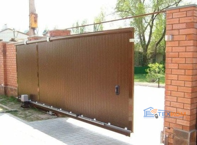 Откатные ворота DoorHan с сэндвич-панелью 3000x4000