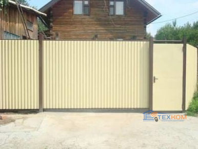 Готовые откатные ворота DoorHan с сэндвич-панелью 1800x5200