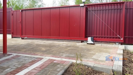 Откатные ворота DoorHan с профлистом 2000x2500
