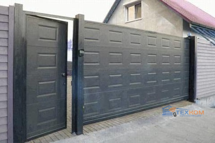 Откатные ворота DoorHan с сэндвич-панелью 1000x3200